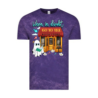 Cloud Purple when in doubt go to the bookstore Vintage Tee - Artiststas