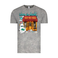 Cloud Rock when in doubt go to the bookstore Vintage Tee - Artiststas