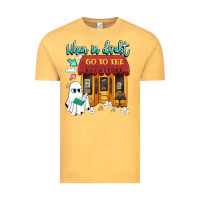 Vintage Mustard when in doubt go to the bookstore Vintage Tee - Artiststas