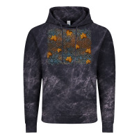 Cloud Black tooled leather fall background Vintage Hoodie - RanaPortraitStore