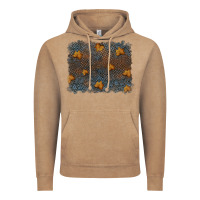 Vintage Coffee tooled leather fall background Vintage Hoodie - RanaPortraitStore