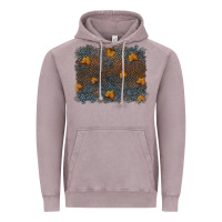 Vintage Zinc tooled leather fall background Vintage Hoodie - RanaPortraitStore