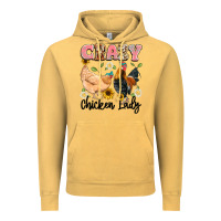 Vintage Mustard crazy chicken lady Vintage Hoodie - Artiststas