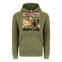 Vintage Olive crazy chicken lady Vintage Hoodie - Artiststas