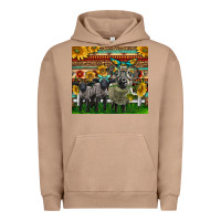 Pigment Burro Western Cute Hampshire Sheep Family Urban Hoodie - LillyAllenDesigns