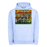 Pigment Grape Ice Western Cute Hampshire Sheep Family Urban Hoodie - LillyAllenDesigns