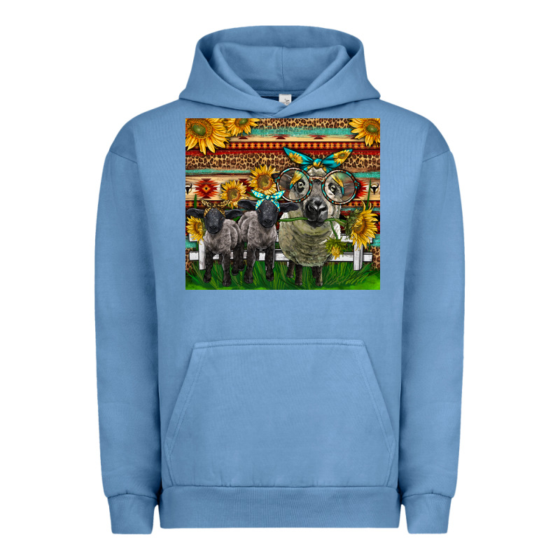 Western Cute Hampshire Sheep Family Urban Hoodie by LillyAllenDesigns | Teevron