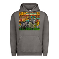 Pigment Tornado Western Cute Hampshire Sheep Family Urban Hoodie - LillyAllenDesigns