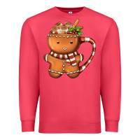 Cardinal Gingerbread Cookie Man Hot Cocoa Coffee Premium Sweatshirt - FaDigitalArtStudio