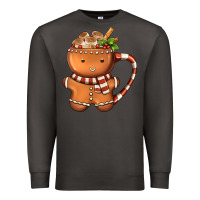 Smoke Gingerbread Cookie Man Hot Cocoa Coffee Premium Sweatshirt - FaDigitalArtStudio