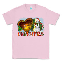 Bubblegum Pink Christmas Snowman Classic Tee - LillyAllenDesigns
