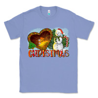 Colony Blue Christmas Snowman Classic Tee - LillyAllenDesigns