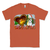 Copper Christmas Snowman Classic Tee - LillyAllenDesigns