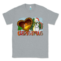 Heather Grey Christmas Snowman Classic Tee - LillyAllenDesigns