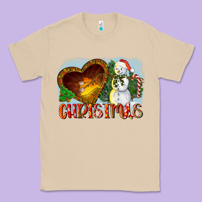 Christmas Snowman Classic Tee Designed By Lillyallendesigns