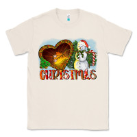 Natural Christmas Snowman Classic Tee - LillyAllenDesigns