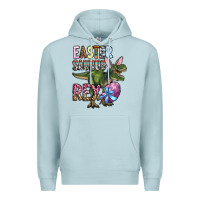 Blue Mist Easter Saurus Rex Premium Hoodie - OliviaCreatesArt