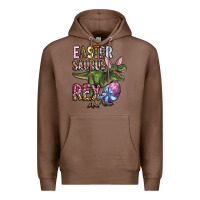 Chestnut Easter Saurus Rex Premium Hoodie - OliviaCreatesArt