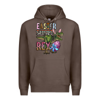 Coffee Easter Saurus Rex Premium Hoodie - OliviaCreatesArt