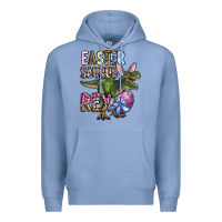 Colony Blue Easter Saurus Rex Premium Hoodie - OliviaCreatesArt