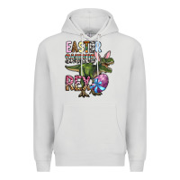 Dove Grey Easter Saurus Rex Premium Hoodie - OliviaCreatesArt