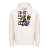Pale Pink Easter Saurus Rex Premium Hoodie - OliviaCreatesArt