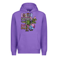 Purple Easter Saurus Rex Premium Hoodie - OliviaCreatesArt