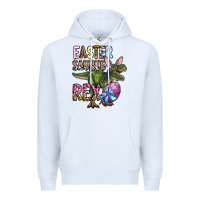 White Easter Saurus Rex Premium Hoodie - OliviaCreatesArt
