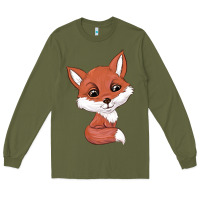 Army Green fox Long Sleeve Tee - texasbilliewilder