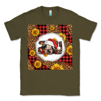 Army Green joy christmas cow Classic Tee - LillyAllenDesigns