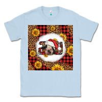 Dusty Blue joy christmas cow Classic Tee - LillyAllenDesigns