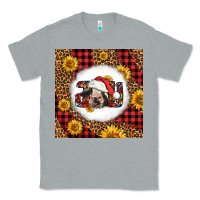 Heather Grey joy christmas cow Classic Tee - LillyAllenDesigns