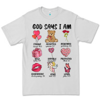 Dove Grey god says i am valentine's day Premium Tee - MaliasSmallBusiness