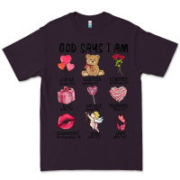 Plum god says i am valentine's day Premium Tee - MaliasSmallBusiness