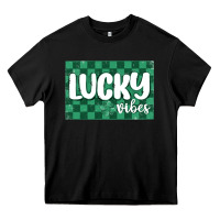 Black lucky vibes Heavy Core Tee - MaliasSmallBusiness