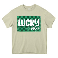 Mossy lucky vibes Heavy Core Tee - MaliasSmallBusiness