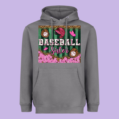 Baseball Sister Tumbler Heavyweight Hoodie Designed By Bundleandbundleshop