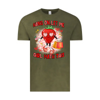 Vintage Olive hang on,let me girl math this Vintage Tee - Artiststas