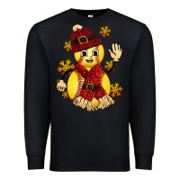 Black Softball Christmas With Hat And Glove Premium Sweatshirt - FaDigitalArtStudio
