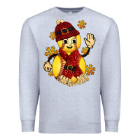 Heather Grey Softball Christmas With Hat And Glove Premium Sweatshirt - FaDigitalArtStudio