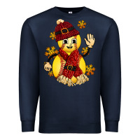 Navy Softball Christmas With Hat And Glove Premium Sweatshirt - FaDigitalArtStudio