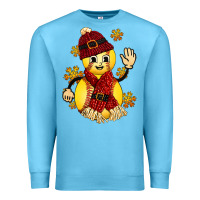 Ocean Blue Softball Christmas With Hat And Glove Premium Sweatshirt - FaDigitalArtStudio