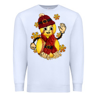 White Softball Christmas With Hat And Glove Premium Sweatshirt - FaDigitalArtStudio