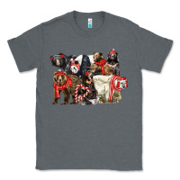 Charcoal Heather Christmas Bear Family Classic Tee - LillyAllenDesigns