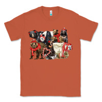 Copper Christmas Bear Family Classic Tee - LillyAllenDesigns