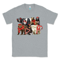 Heather Grey Christmas Bear Family Classic Tee - LillyAllenDesigns