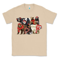Mushroom Christmas Bear Family Classic Tee - LillyAllenDesigns