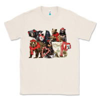 Natural Christmas Bear Family Classic Tee - LillyAllenDesigns