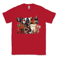Red Christmas Bear Family Classic Tee - LillyAllenDesigns