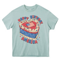 Arona happy birthday america Heavy Core Tee - MaliasSmallBusiness